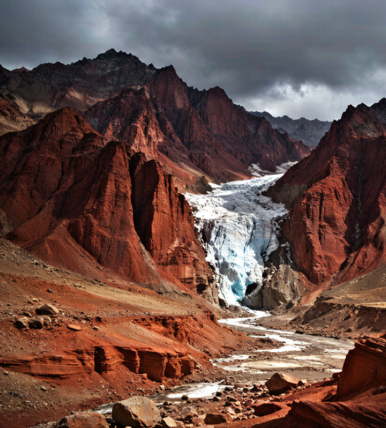 Oytagh: The Red Mountain and Glacier Park Near Kashgar