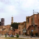 The old town lanes of Kashgar, where saffron and other spices are sold